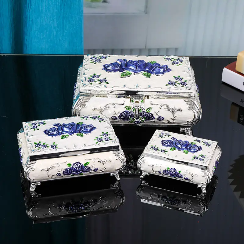 High-end 3D Rose Storage Box Decoration