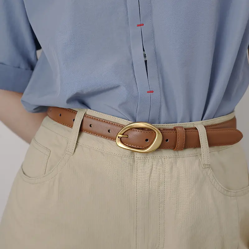 Stylish Versatile Womens Belt Made From Top-layer