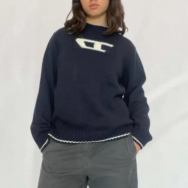 Women's Knitted Pattern Sweater Pullover Black - Shop at LoveMi