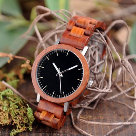 Simple Classic Wooden Analog Quartz Watch 3