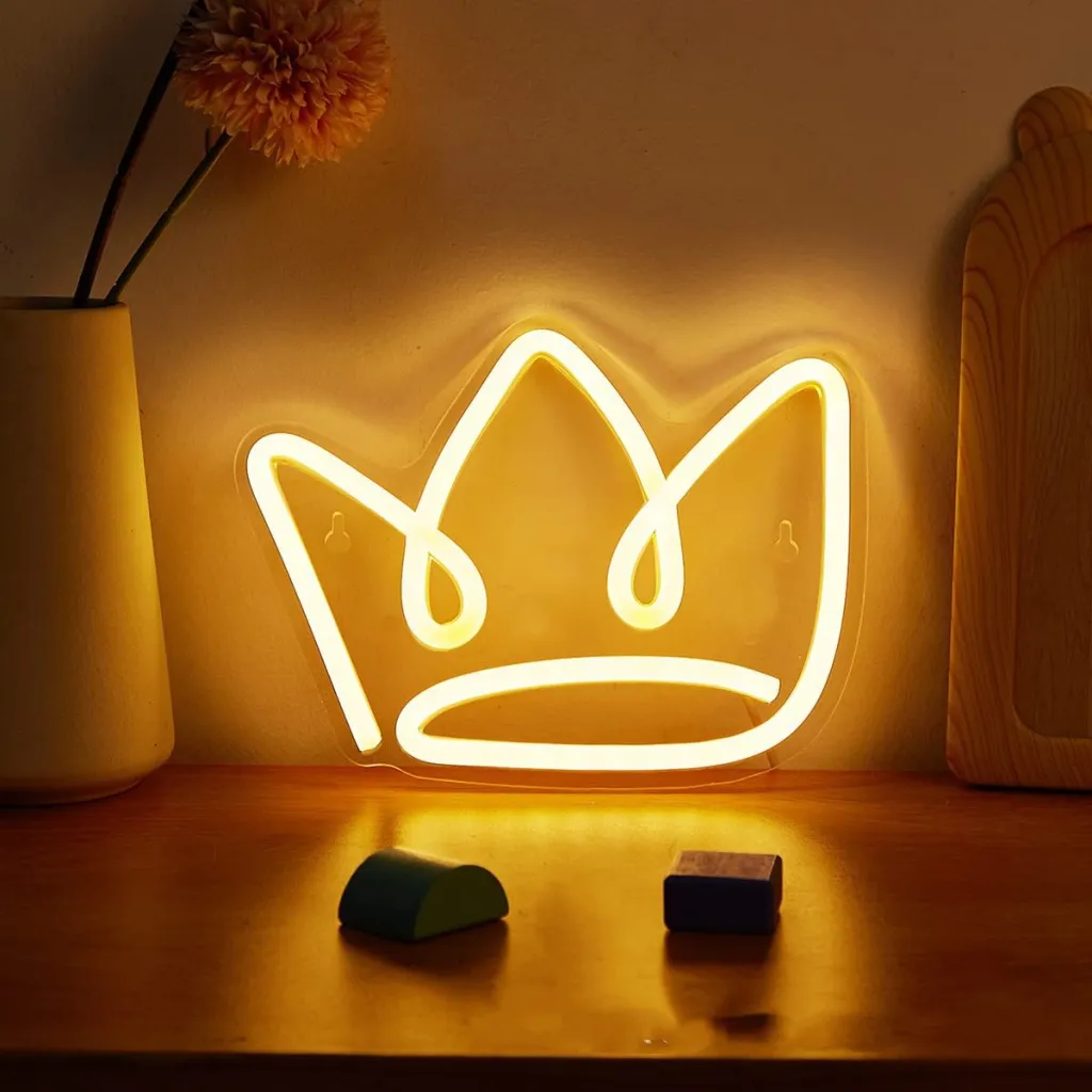 Neon Acrylic Luminous Light Plate Creative Modeling - Crown