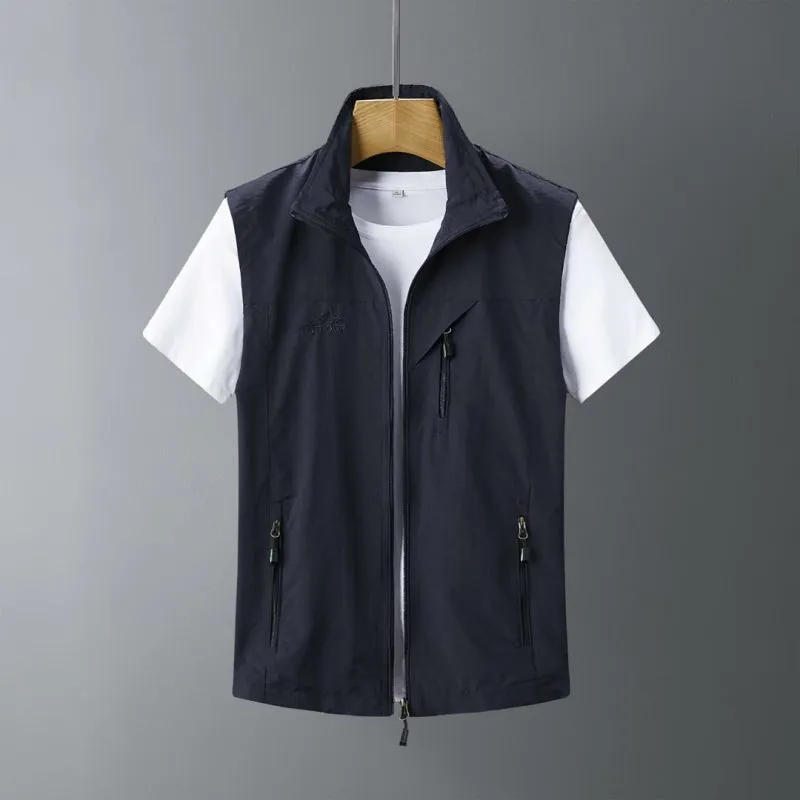 Men's Outdoor Casual Rabbit Fur Vest Waistcoat Coat