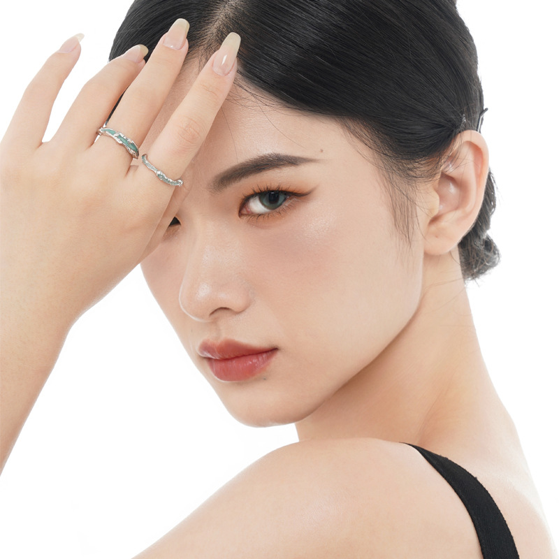 Special-shaped Epoxy Index Finger Ring Women