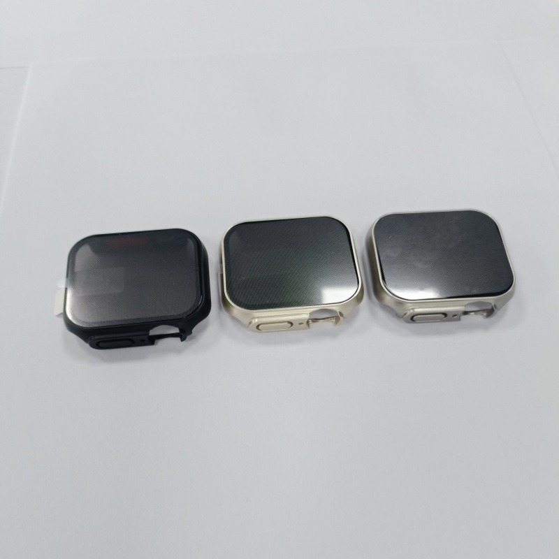 Instantly Transforms Into An Anti-peep Watch Case With Full PC Protection Titanium Golden Orange 46mm