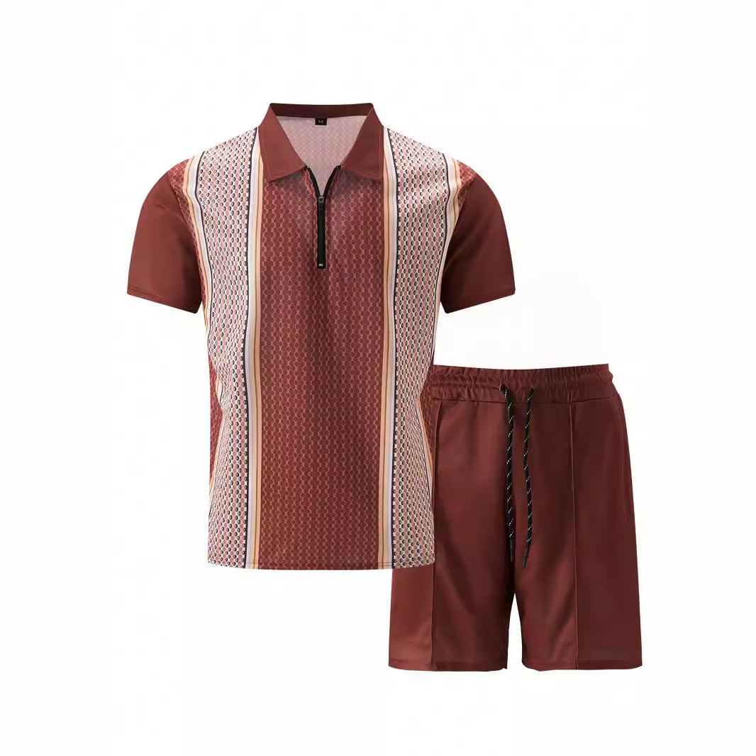 Title 6, Zweiteiliges Casual Set mit Kurzarm-Shirt und S...