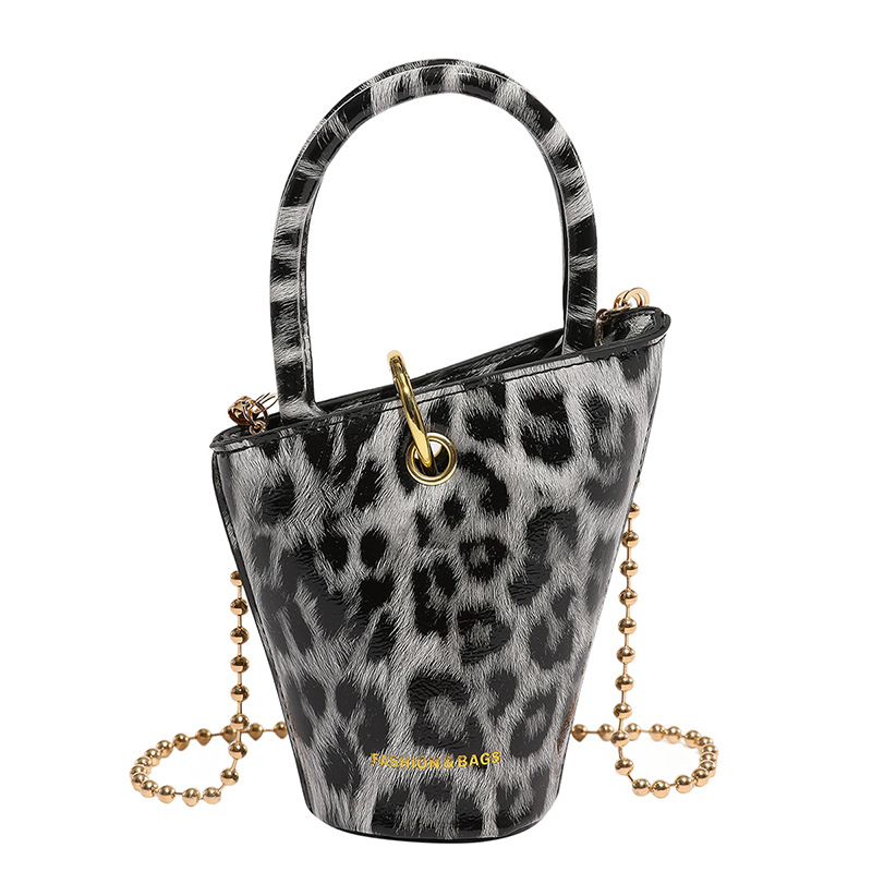 Fashionable Leopard-Print Mini Womens Bag Unique-Shaped Crossbody Bag Shoulder Bag