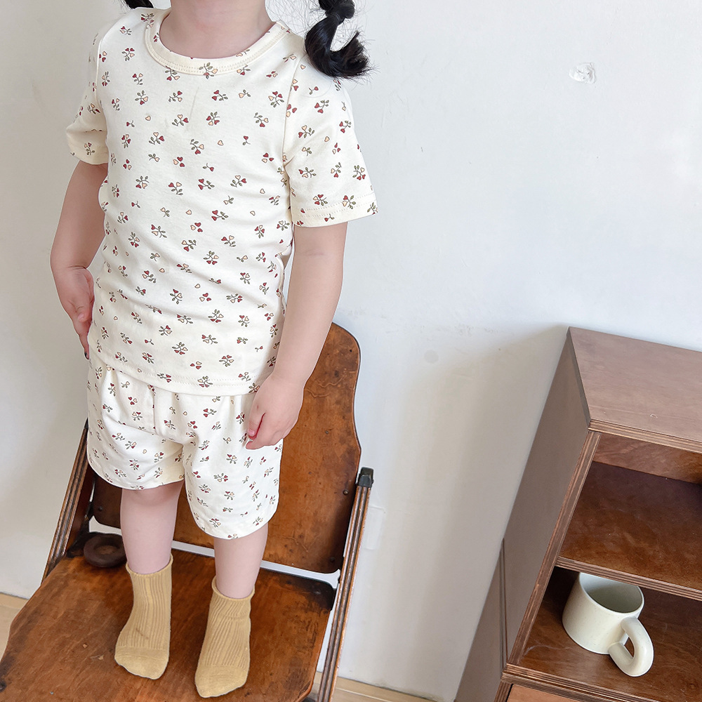 Summer Kids' Pajama Set Instagram-style For Girls
