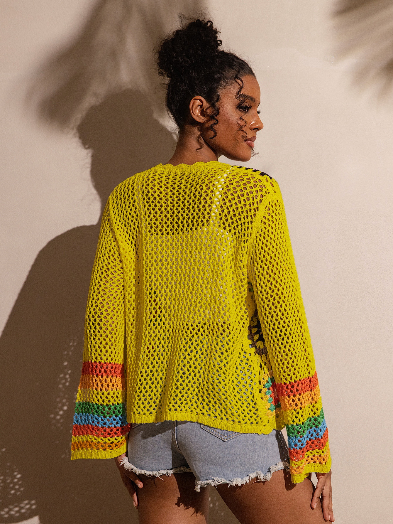 Hand-Crocheted Knitted Cardigan for Women