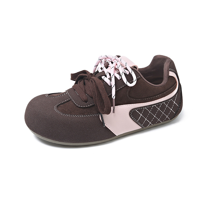PU Lace-Up Platform Shoes