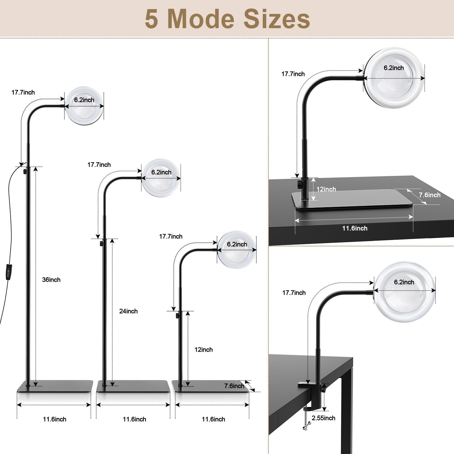 Soft-LED Ultra-Bright 110V Floor Lamp For Work - Image 3