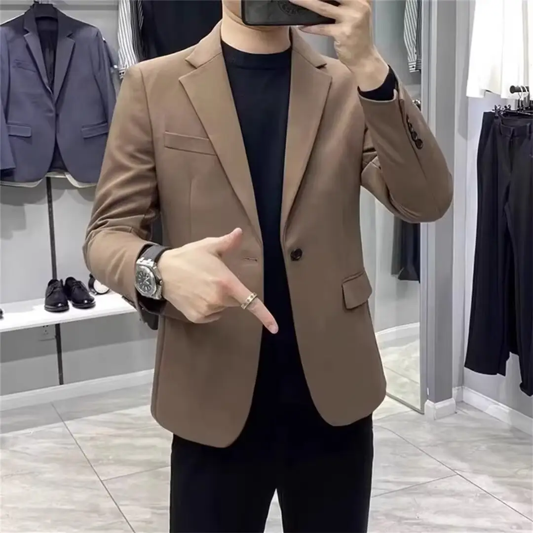 Spring Autumn New Men's Suit Jacket Coat