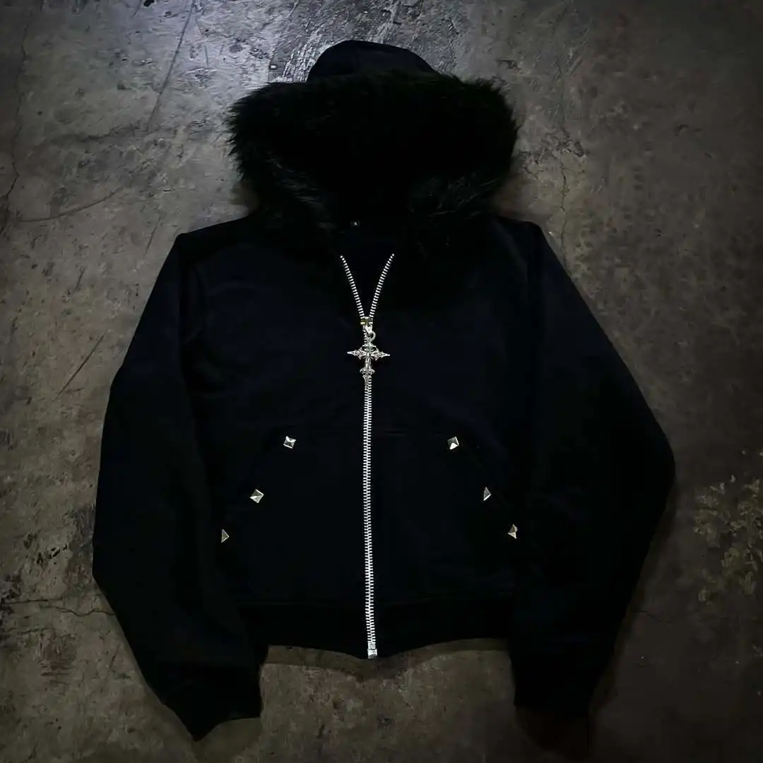 Fleece-lined Hat Sweatshirt Long-sleeve Hoodie