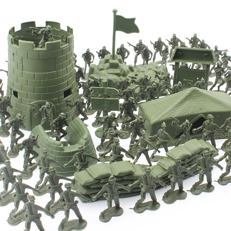 Small Soldier Toy Suit 100 Pieces 4cm Children's Gift - Image 2