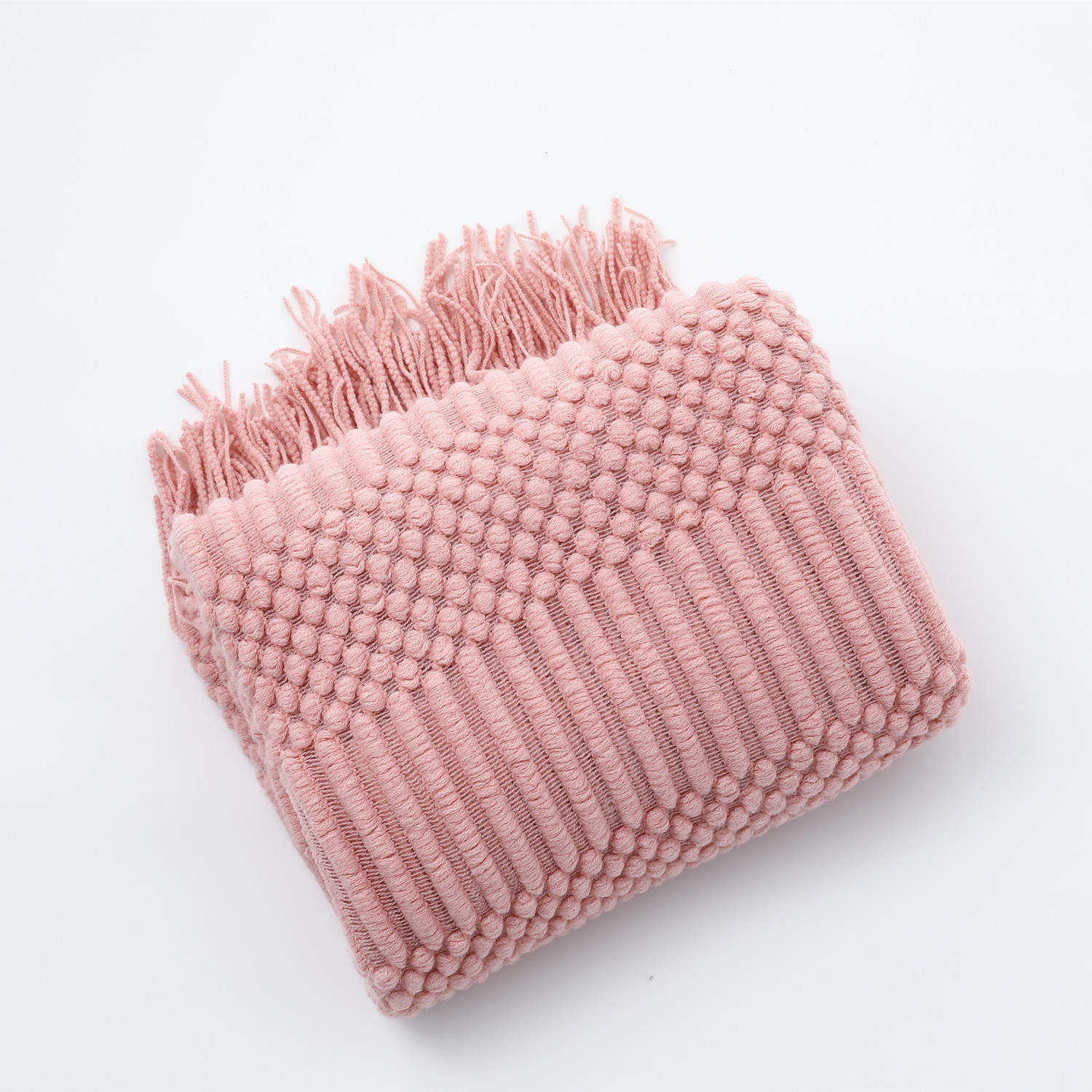 Knitted Throw Blanket with Tassels, picture 11 of 11