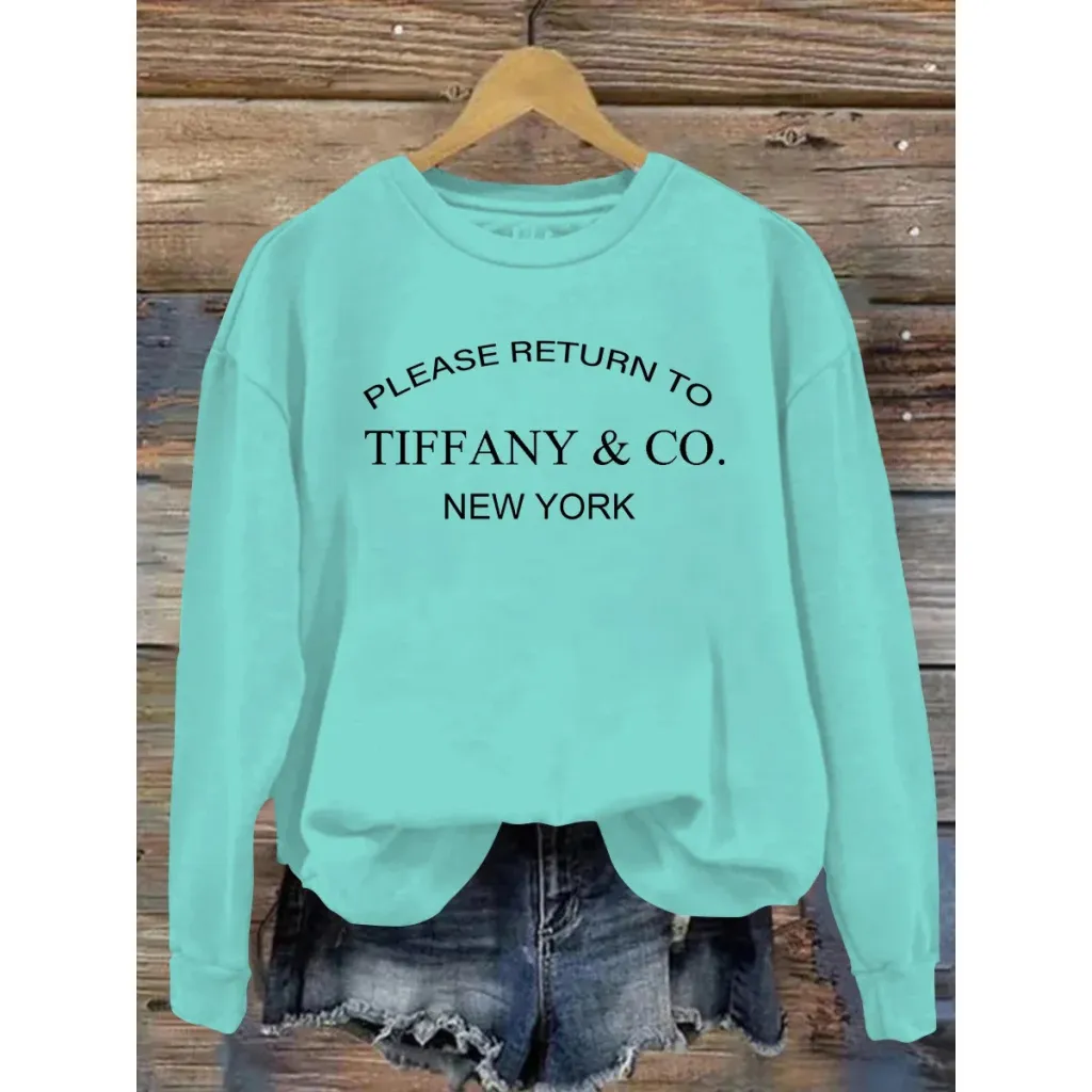 Women's Clothing 3D Digital Printing Long Sleeve Raglan Round Neck Women's Sweater - Style 32-S