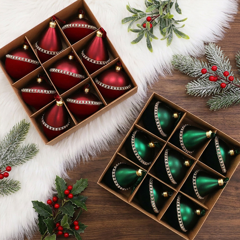 Plastic Christmas Ornaments, 9 Pieces, picture 3 of 6