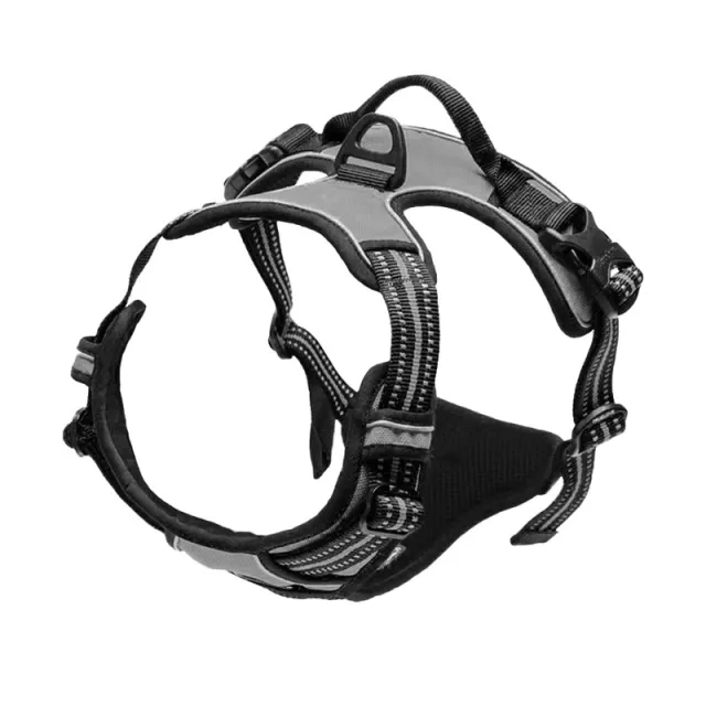 Pet Hand Holding Rope Chest And Back Nylon Dog Rope Gray - Shop at LoveMi