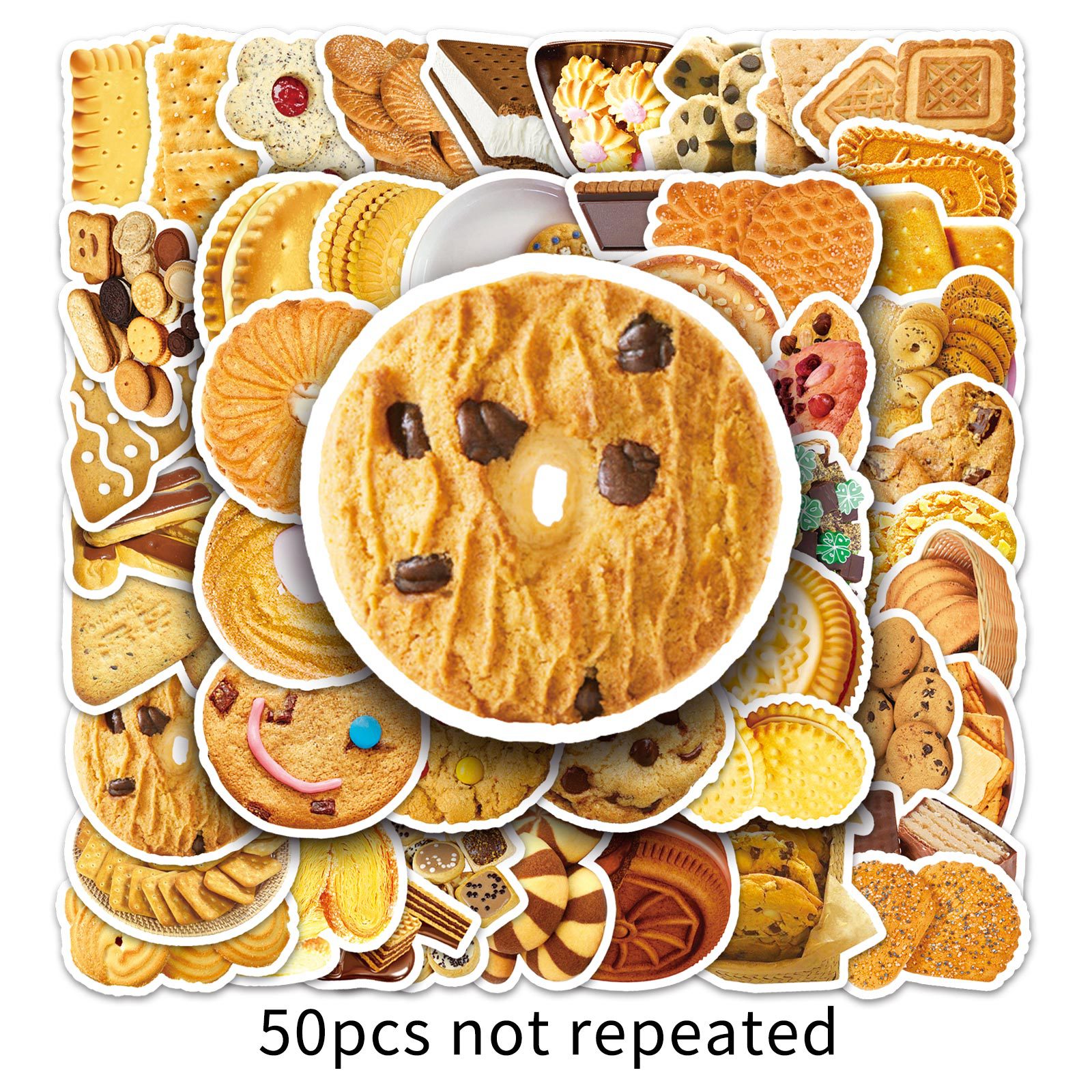 50 Cookie Pattern Stickers