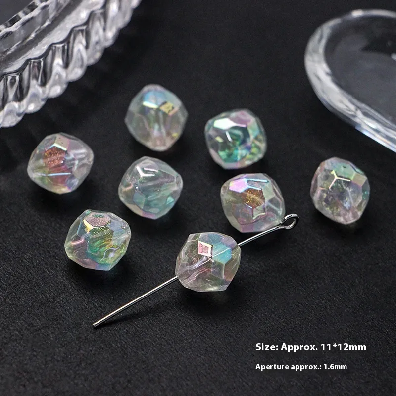 DIY Beaded Necklace Bracelet Handmade Accessories Material - Surface Cutting Beads 1 Piece