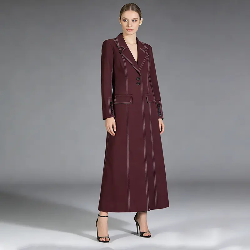 Stylish And Elegant Long-sleeve Trench Coat