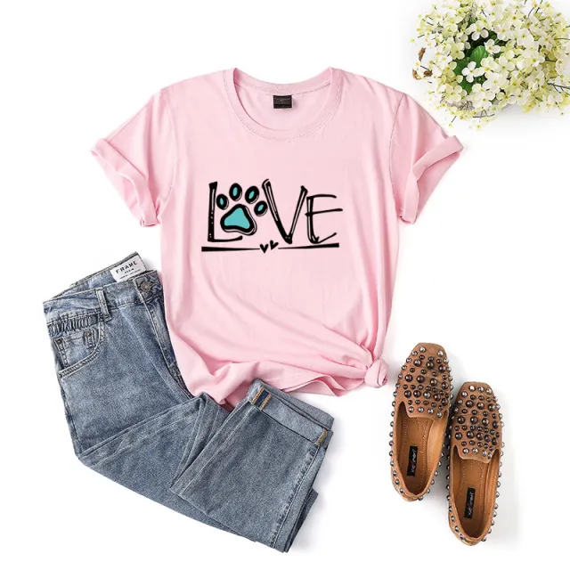 Women's Fashionable Personality Plus Size T shirt Pink - Shop at LoveMi