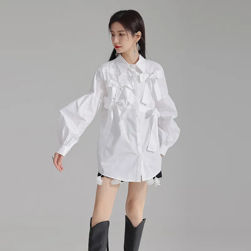 Special-interest Design French Elegant White Shirt