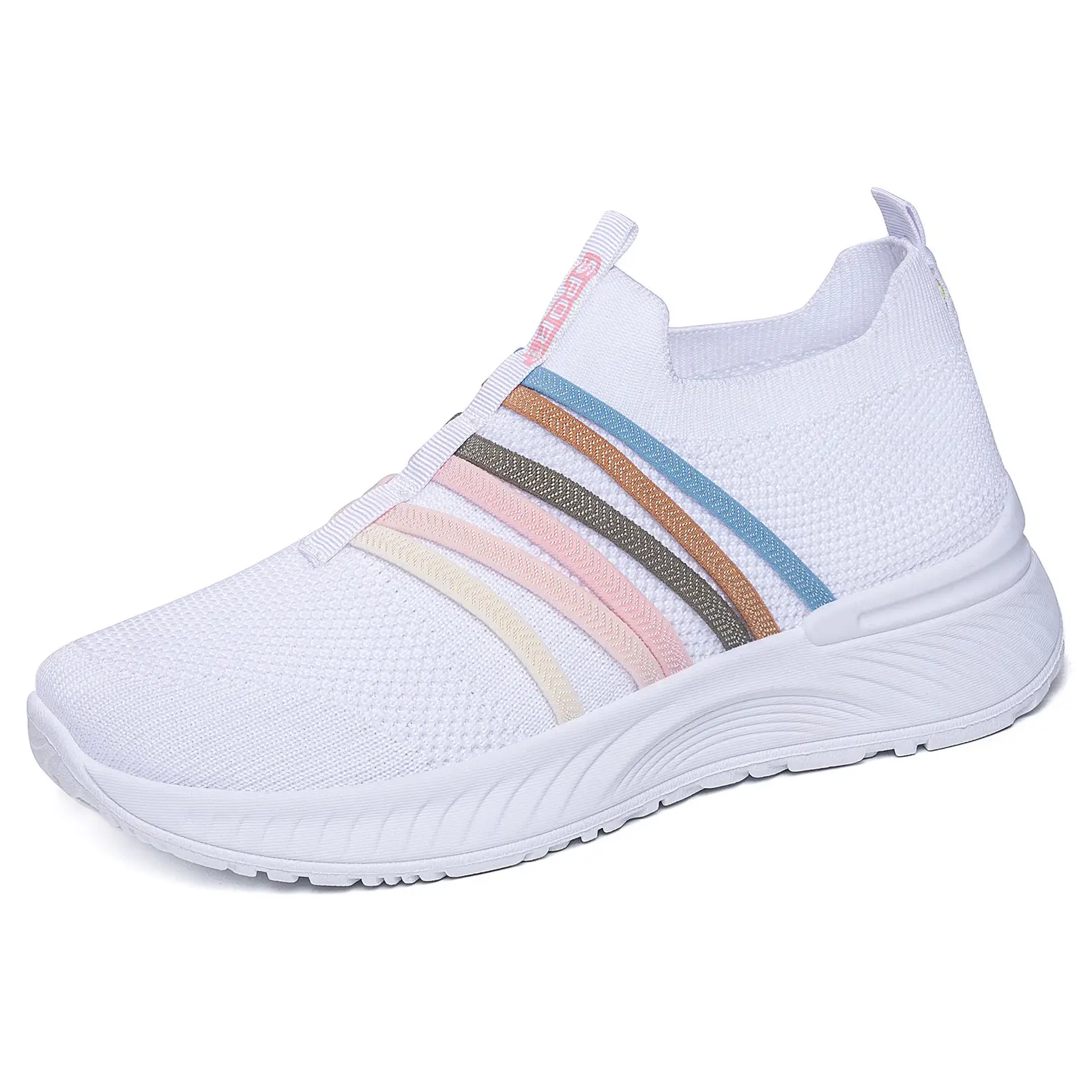 Summer New Breathable Flyknit Slip-On Casual Shoes
