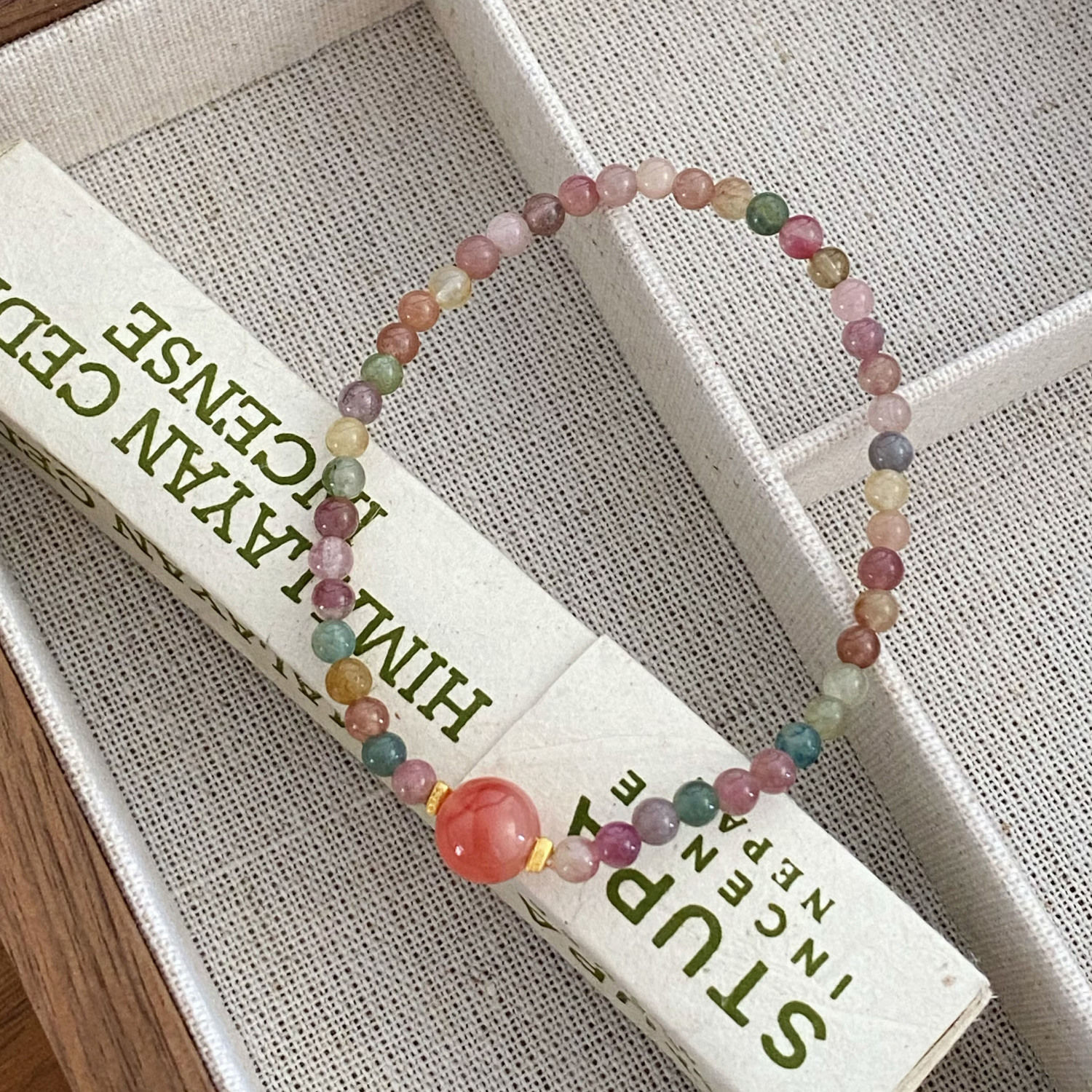 Natural Tourmaline Bracelet String Beads