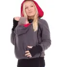 Three-in-one Multi-functional Mother Kangaroo Sweater Coat view 4