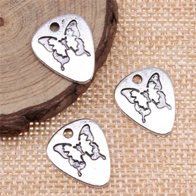 Ancient Silver Butterfly Pendant Zinc Alloy Vintage Accessories DIY Material Ancient Silver - Shop at LoveMi