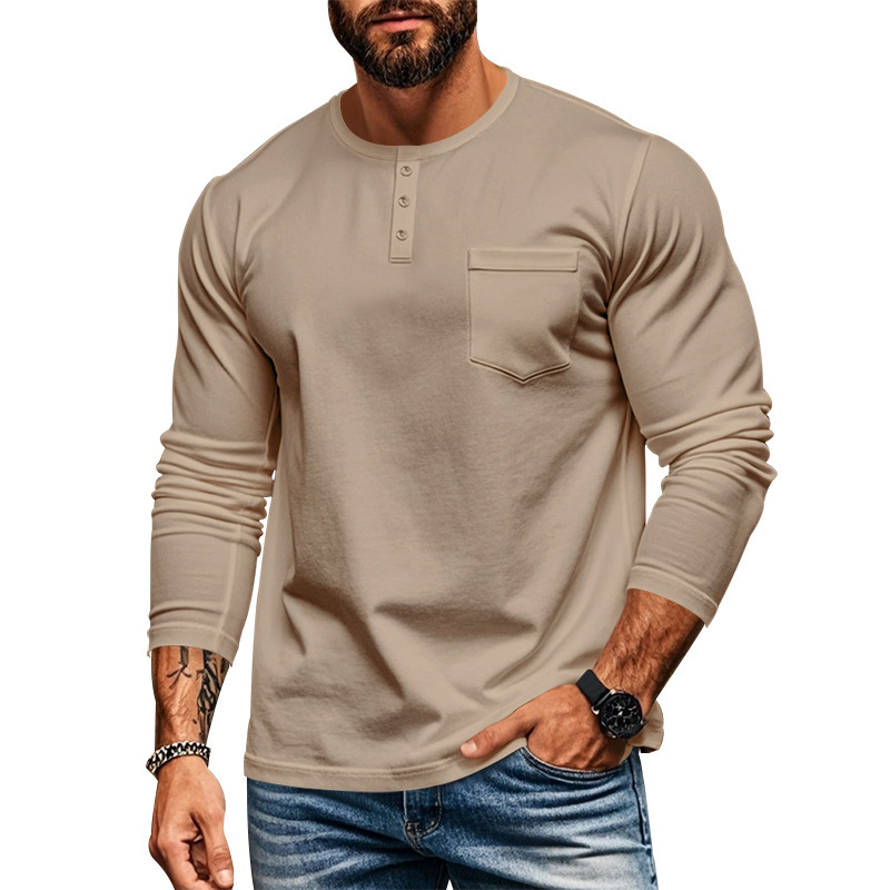 Title 39, T-shirt homme col rond manches longues coupe sl...