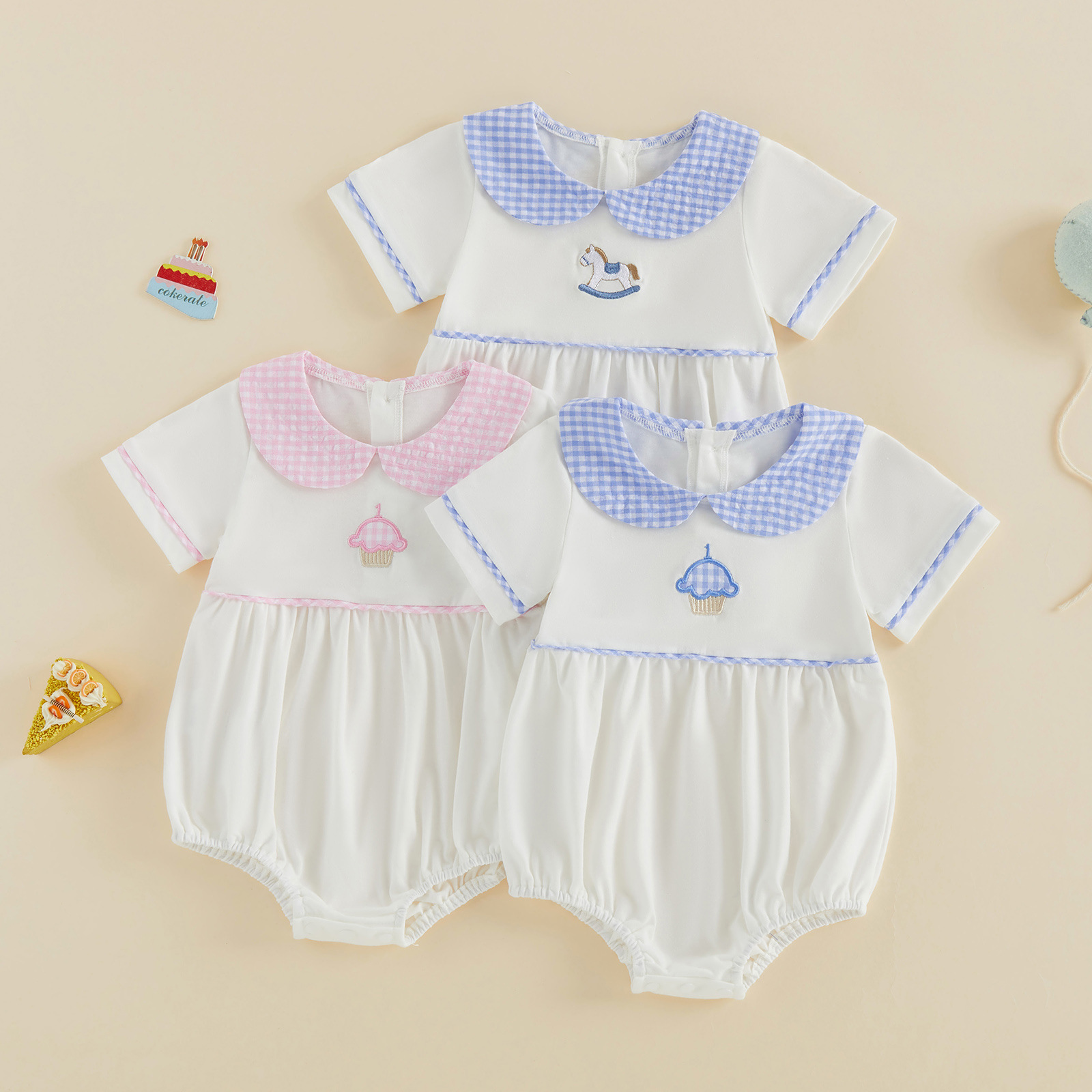 Cute Baby Onesie Summer Short Sleeves