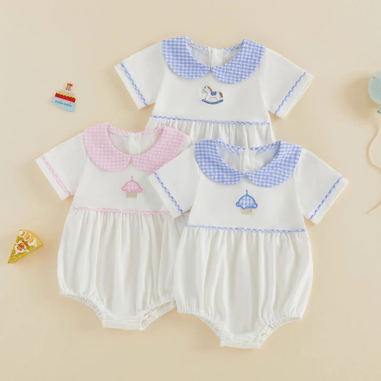 Cute Baby Onesie Summer Short Sleeves