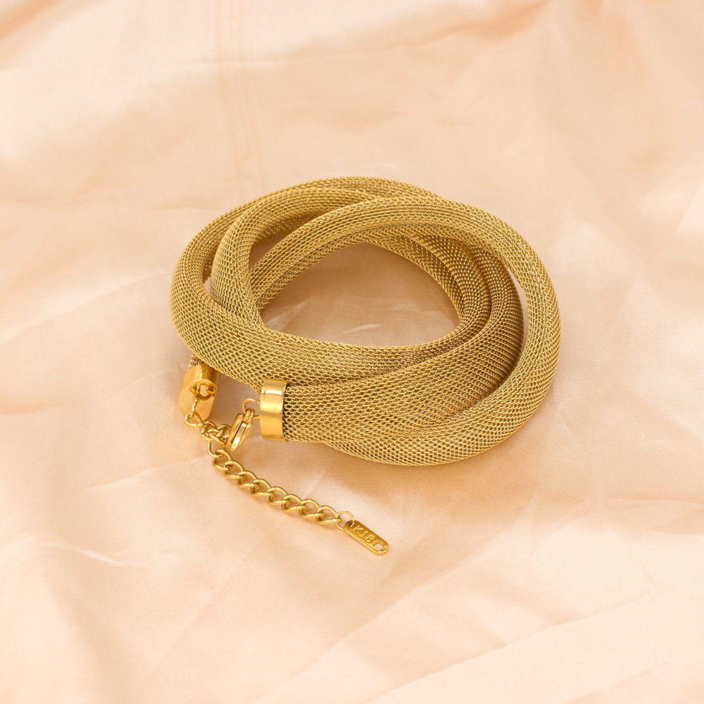Metal Winding Twin Bracelet