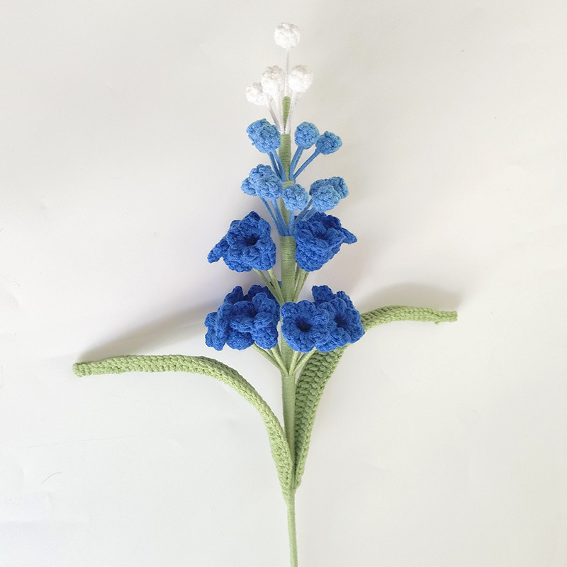 Knitted Grape Hyacinth Bouquet Finished Artificial Flowers