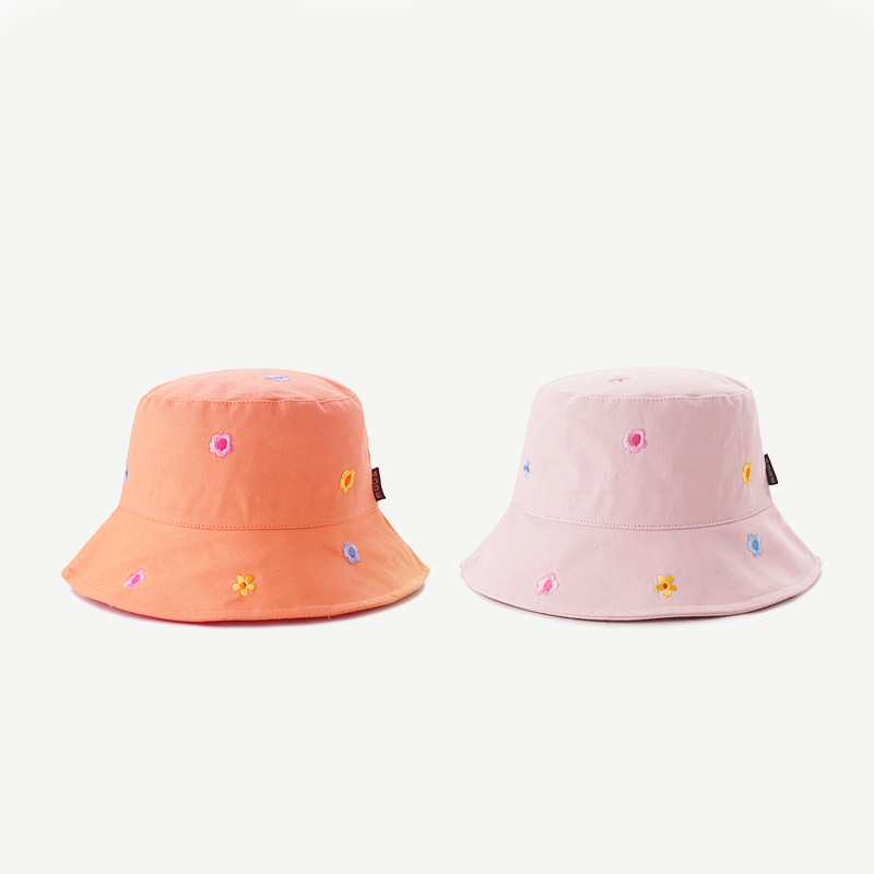 Title 10, Womens Flower Embroidered Sunshade Bucket Hat