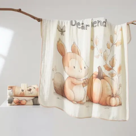 One-piece Cartoon Cotton Baby Blanket
