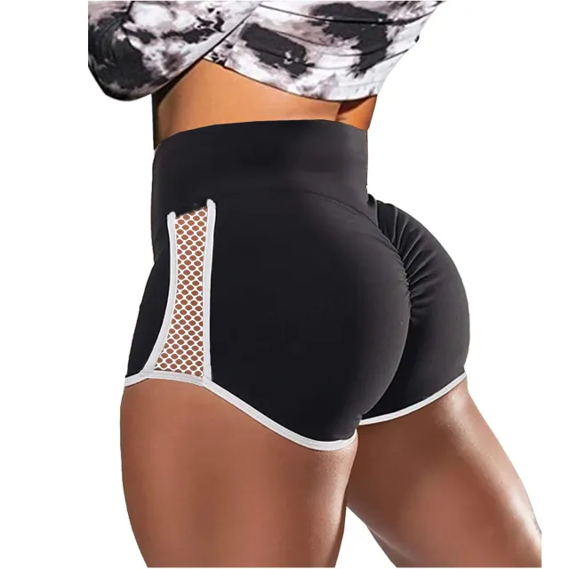 Women's Fashion Hollowed out Stitching Shorts Black - Shop at LoveMi