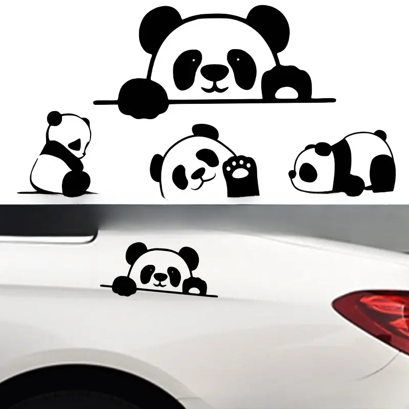 Peeking Panda Automobile Sticker Vinyl Creative Decal
