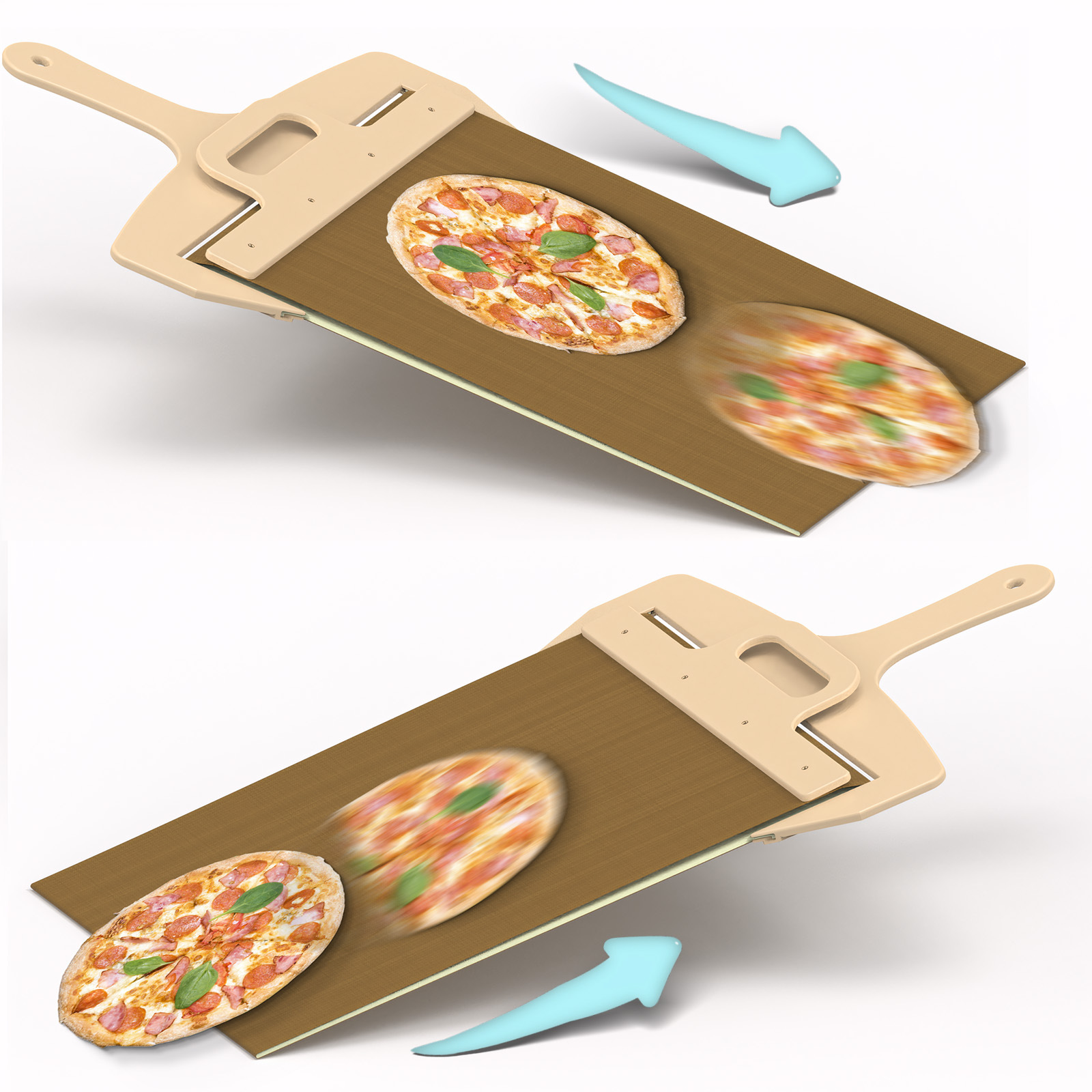 Title 3, Baking Utensils Sliding Pizza Shovel Storage Board