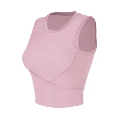 Fashion Running Exercise Vest Women - Pear Pollen-L - View 1