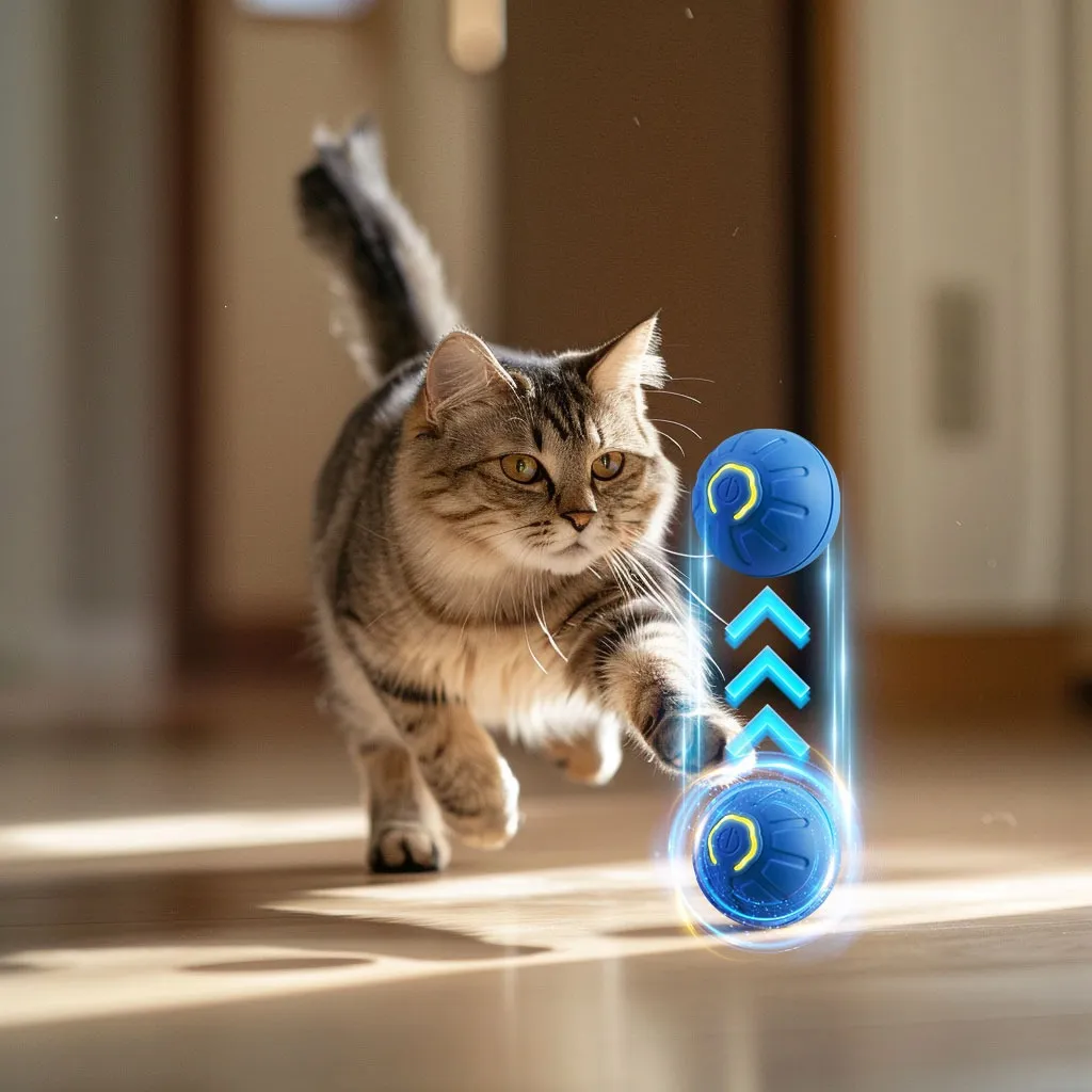 Smart Dog Toy Ball Electronic Interactive Pet Toy Moving Ball USB Automatic Moving Bouncing For Puppy Birthday Gift Cat Product – image 8