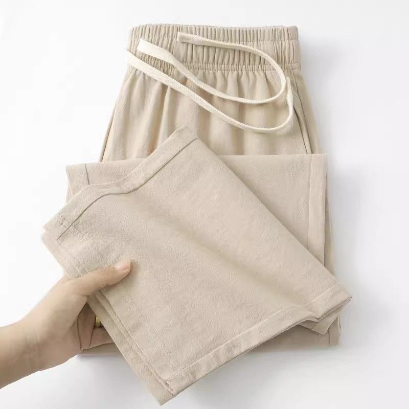 Cotton Linen Trousers Spring Autumn Ramie Casual Pants For Men