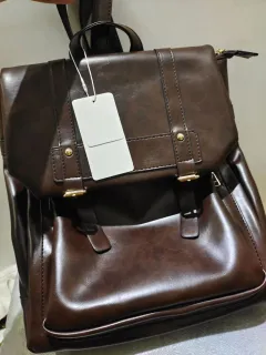 Retro Soft Leather Women's Bag Casual Cambridge Satchel - Brown - View 1