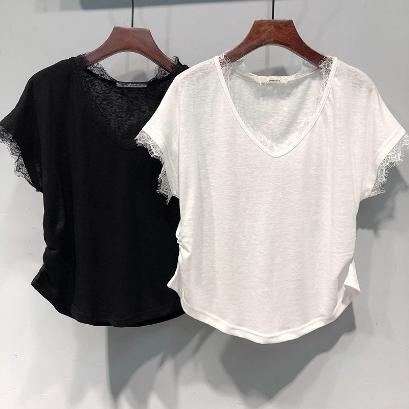 Summer Loose Slimming Korean-Style Base Shirt
