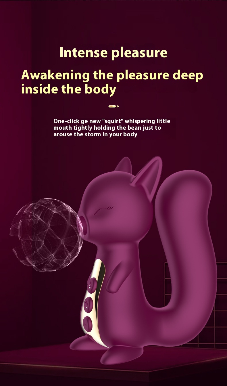 Cute Female Fox Cute Pet Sucking Massager 9