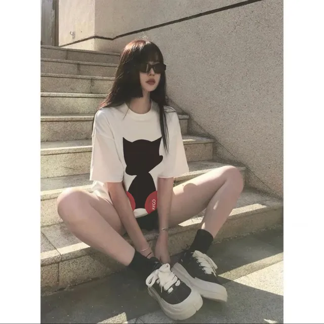 Cartoon Cartoon Cotton Short sleeved Women's T shirt White Astro Boy - Shop at LoveMi