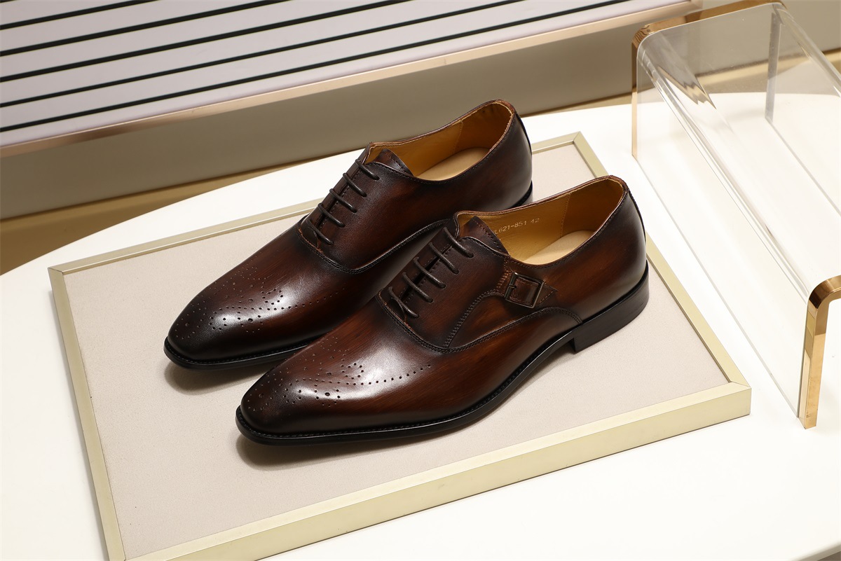 Title 4, Chaussures Oxford en cuir de ville pour homme É...