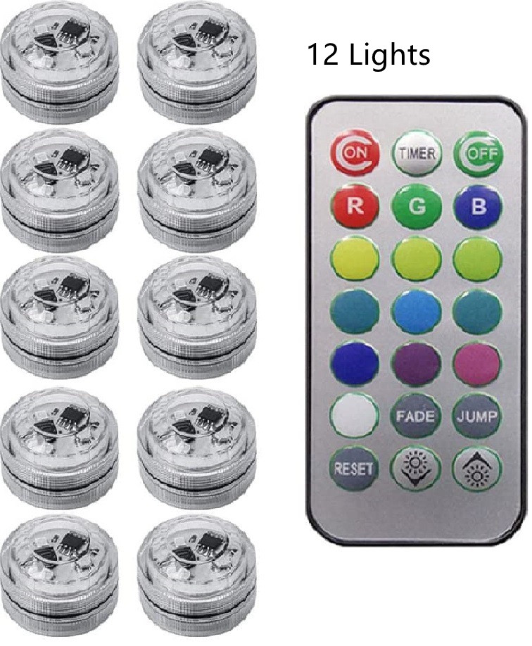 1 Remote Control 12 Lights