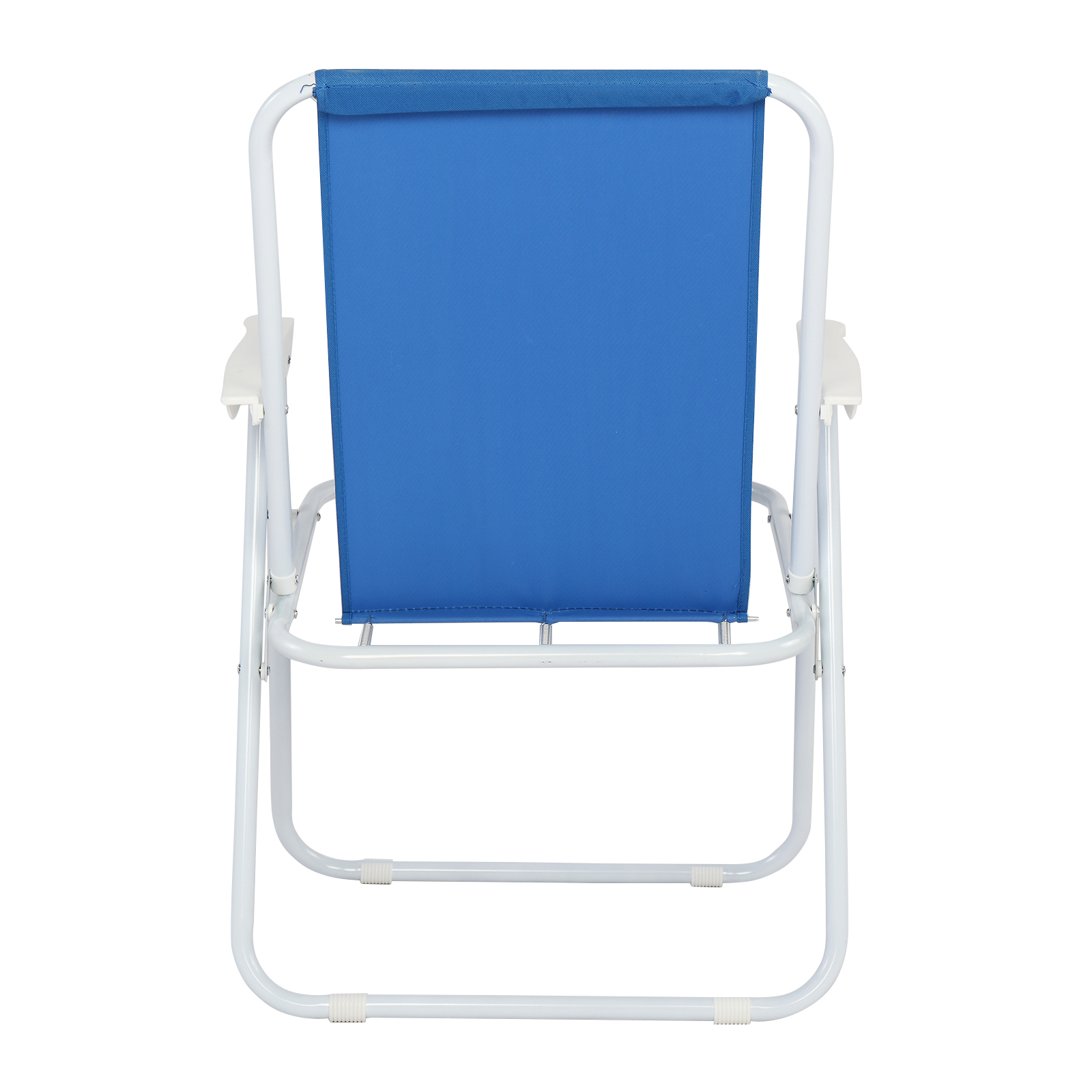 Folding Camp Chair, Oxford Cloth and Steel, Blue
